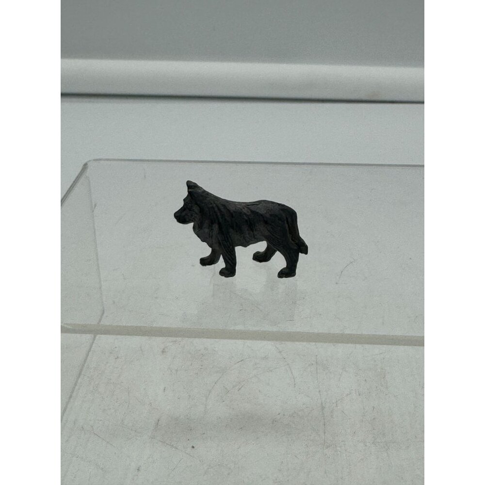 Vintage Pewter Collie Dog Figurine Miniature